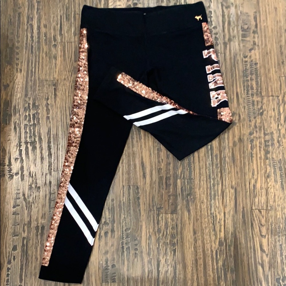 Victoria’s Secret Pink Sequined Yoga Pants